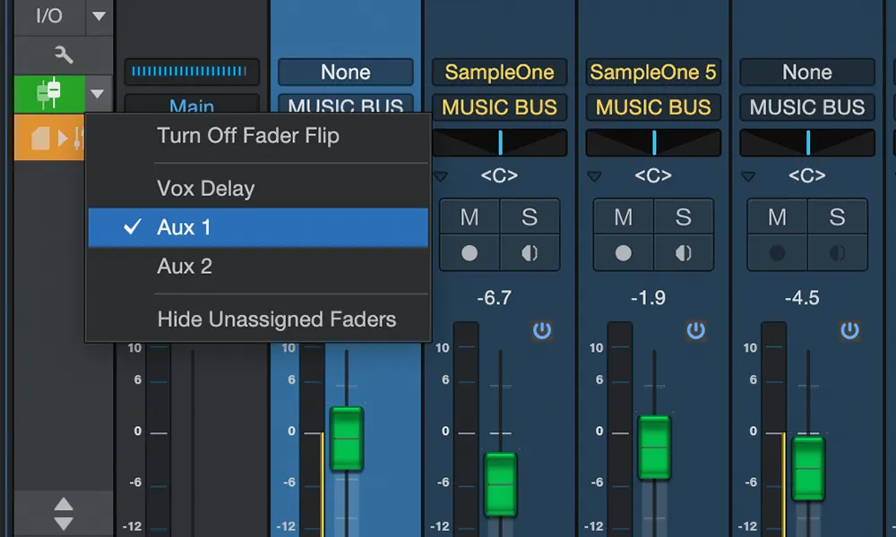 Fader Flip
